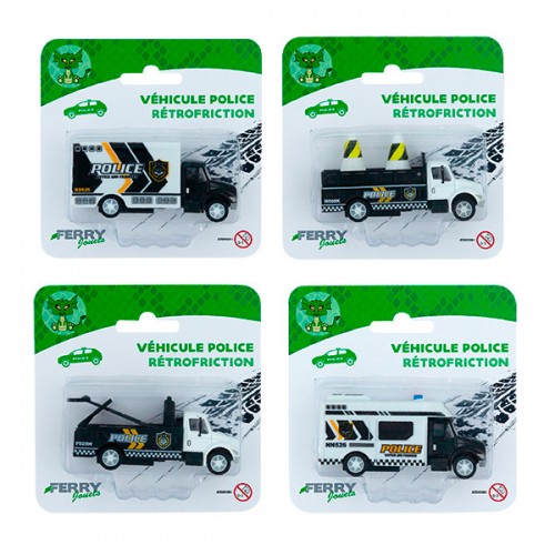  MINI VEHICULE POLICE METAL...