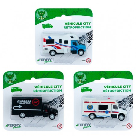  MINI VEHICULE CITY METAL RETROFRICTION