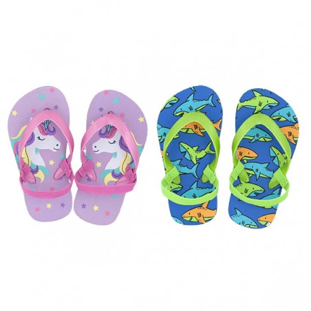  TONGS ENFANT AVEC ELASTIQUE T22/27