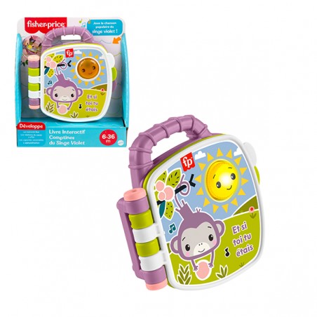  LIVRE COMPTINES PURPLE MONKEY