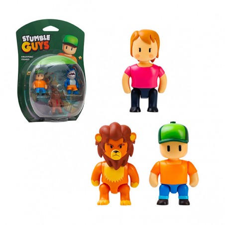  3 FIGURINES STUMBLE GUYS 6CM ASST