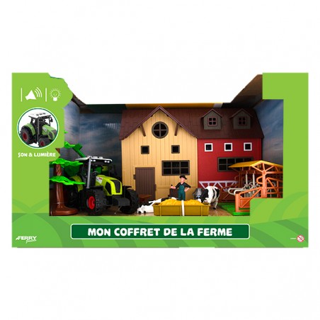  COFFRET FERME TRACTEUR SON ET LUMIERE