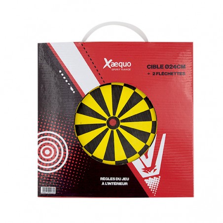  CIBLE D.24CM + 2 FLECHETTES XAEQUO