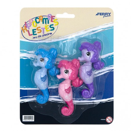  JEU DE PISCINE 3 HIPPOCAMPES LESTES