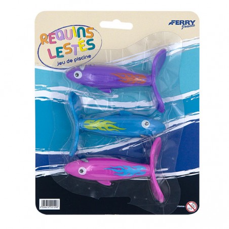  JEU DE PISCINE 3 REQUINS LESTES