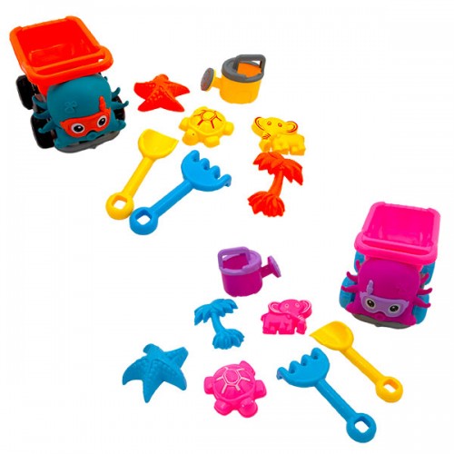  CAMION ANIMAUX GARNI 25CM