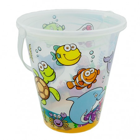  SEAU VIDE TRANSPARENT POISSONS D.22
