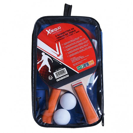  SET 2 RAQUETTES TENNIS DE TABLE XAEQUO