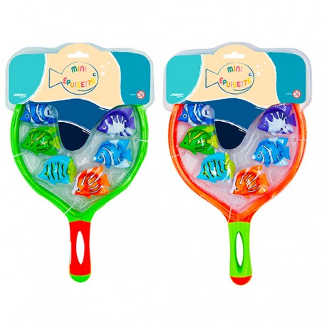  MINI EPUISETTE + 6 POISSONS LESTABLES