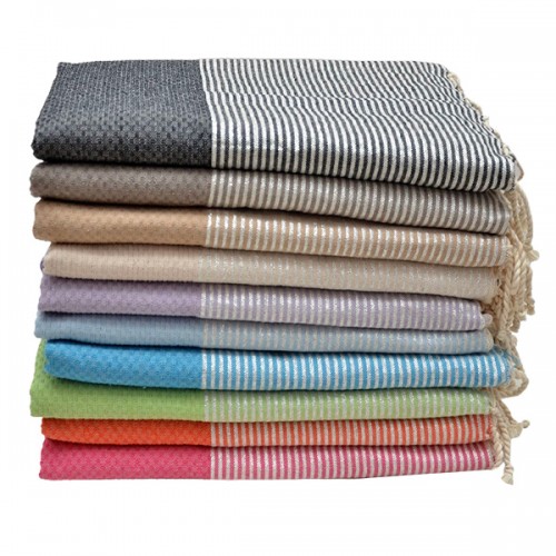 FOUTA NID D'ABEILLE LUREX...