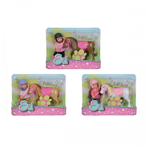  EVI LOVE + PONEY 12 CM ASST