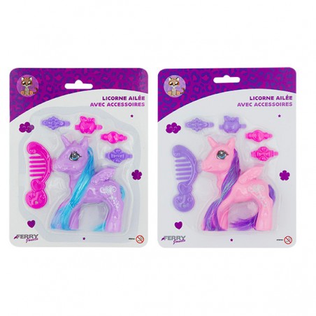  PETITE LICORNE AILEE ET ACCESSOIRES