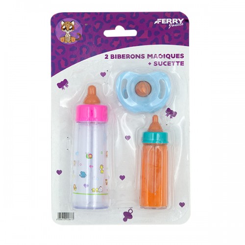  2 BIBERONS LAIT ORANGE +...
