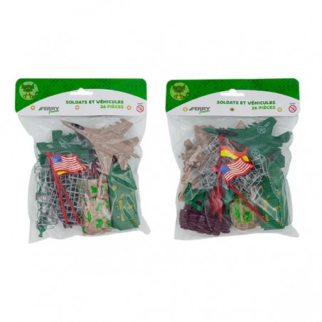  SACHET SOLDATS ET VEHICULES 26 PCS