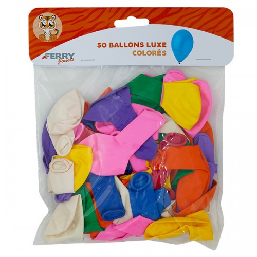  50 BALLONS LUXE COLORES