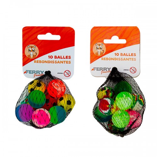 10 BALLES REBONDISSANTES...
