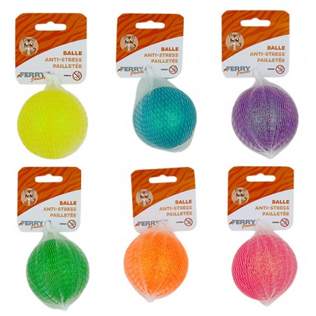  BALLE ANTI-STRESS PAILLETEE D.7CM