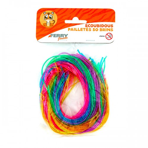  50 BRINS SCOUBIDOU PAILLETES