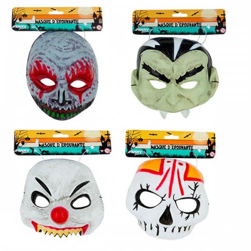  DEMI MASQUE D'EPOUVANTE PVC