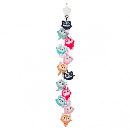  SQUISHIMALS SPARKLE 8CM CLIP 12 PCS