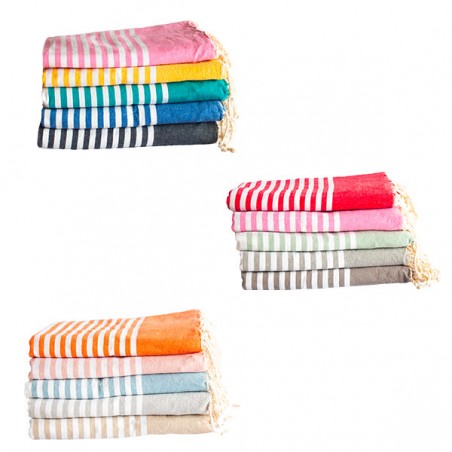  FOUTA PLATE BICOLORE 200X200CM