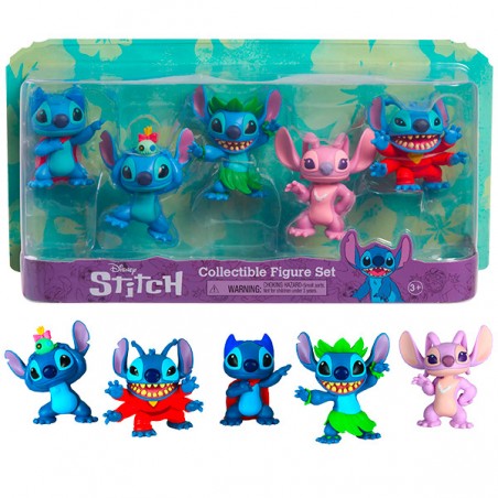  COFFRET STITCH 5 FIGURINES 7CM 