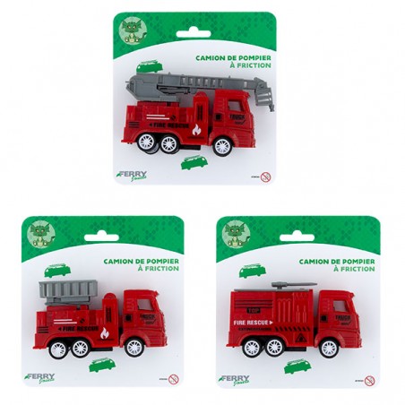  CAMION DE POMPIER A FRICTION 12CM