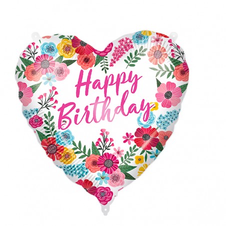  BALLON FOIL 46 CM JOYEUX ANNIV. COEUR