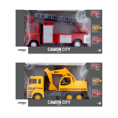  CAMION CITY POMPIER/TP 1:16 A FRICTION