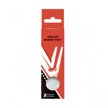  3 BALLES DE BABY FOOT PLASTIQUE XAEQUO