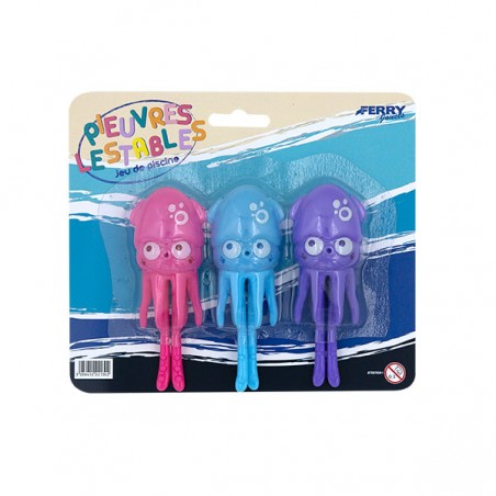  JEU DE PISCINE 3 PIEUVRES LESTABLES