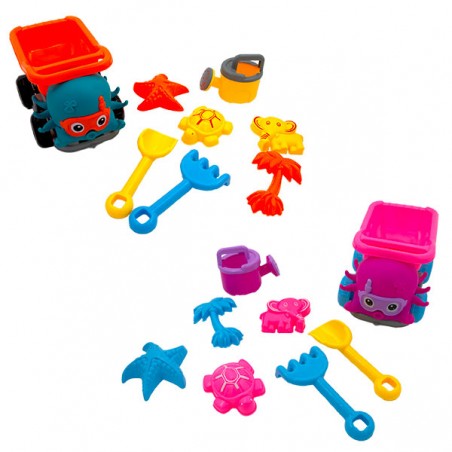  CAMION ANIMAUX GARNI 25CM