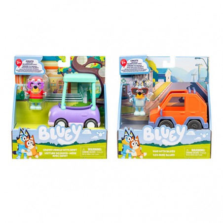  VEHICULE + FIGURINE BLUEY ASST