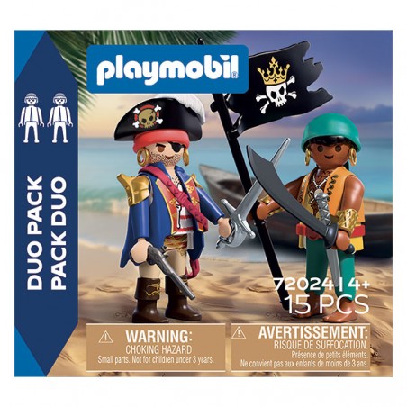  DUO PIRATES AVEC DRAPEAU